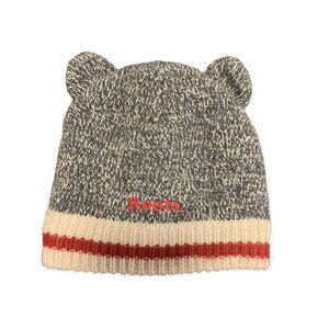 Roots 0-6 M Baby Bear Ear Knit Winter Outdoor Beanie Hat